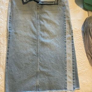 KanCan Light Blue High-Rise Denim Skirt Sz L